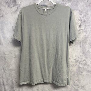 GUSTIN Men’s Large Organic Cotton T Shirt Short Sleeve Gray Casual USA